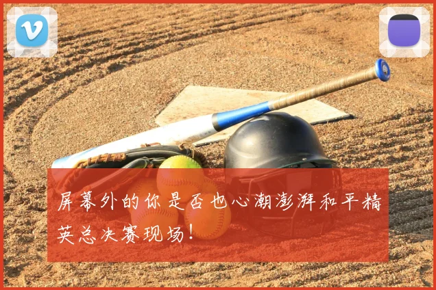 屏幕外的你是否也心潮澎湃和平精英总决赛现场！